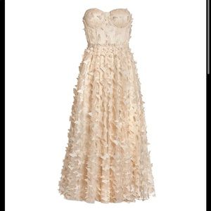 Alamour The Label Cream Midi Dress